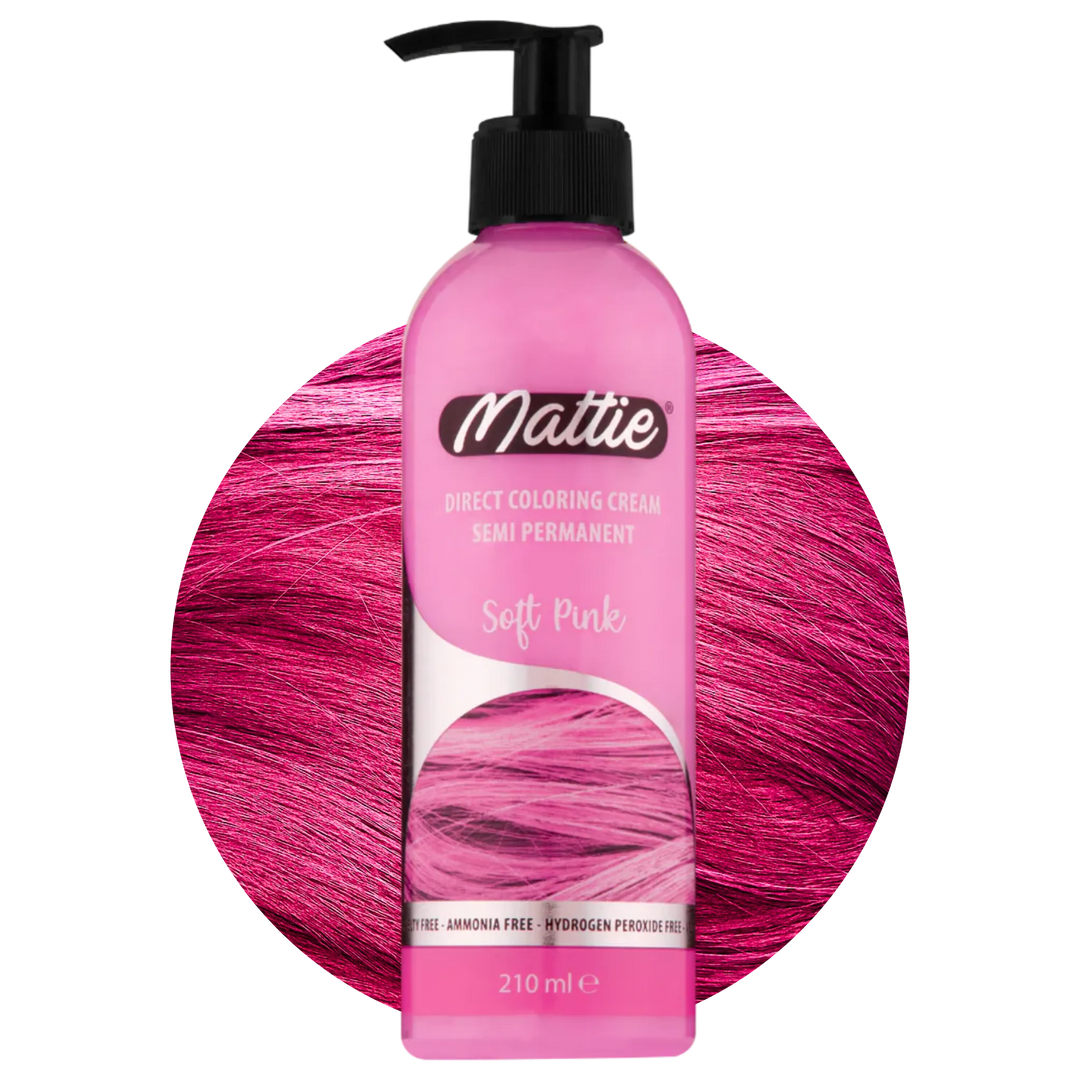 Mattie Soft Pink - Crema Colorante Vegana a Colorazione Diretta Semipermanente 210 ml