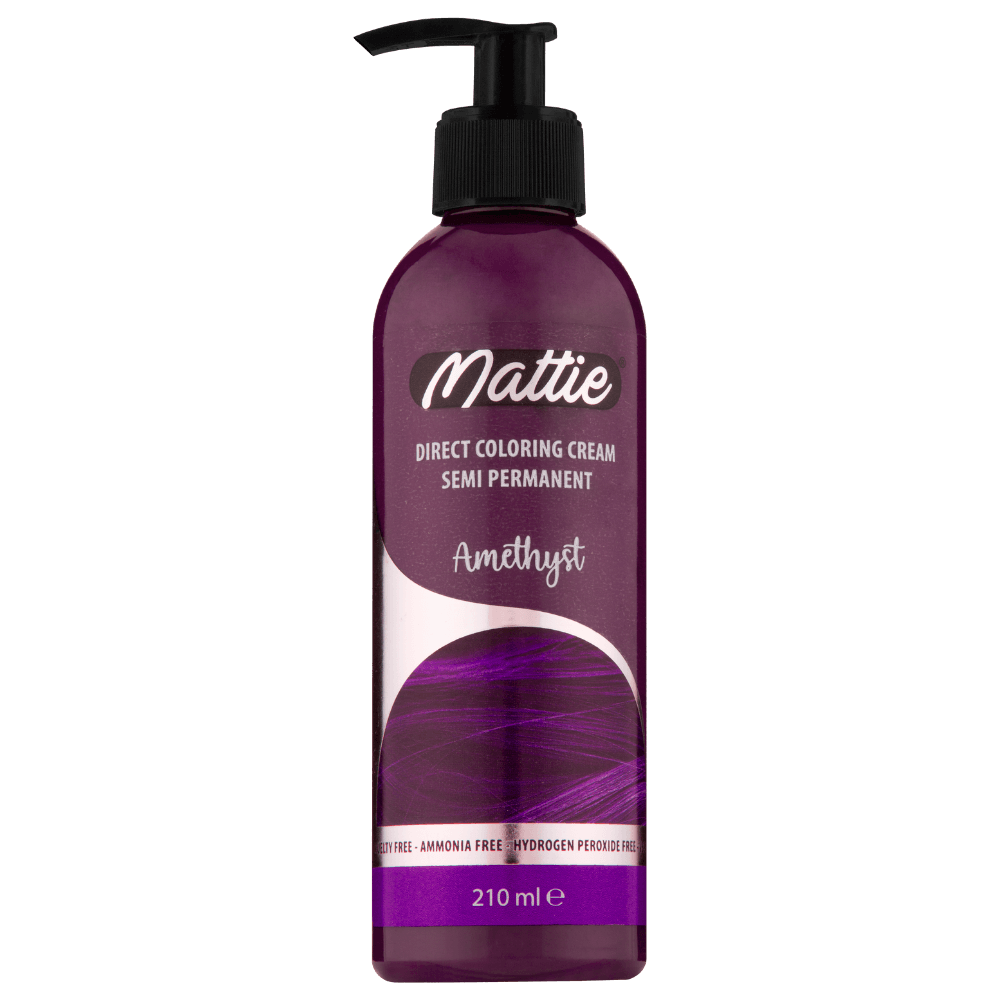 Mattie Amethyst - Vegan Semi-Permanent Direct Dye Hair Color Cream 210 ml