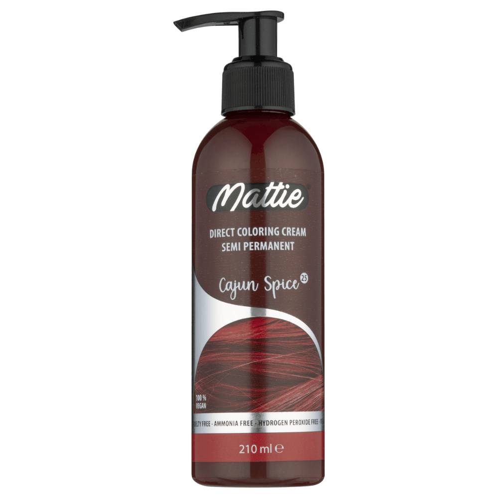 Mattie Cajun Spice - Vegan Semi-Permanent Direct Dye Hair Color Cream 210 ml