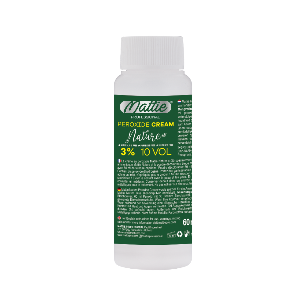 Mattie Professional Nature - 3% (10 VOL) Peroxide Cream Vegan 60ml