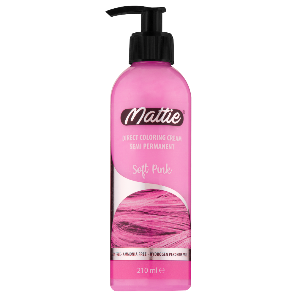 Mattie Soft Pink - Crema Colorante Vegana a Colorazione Diretta Semipermanente 210 ml