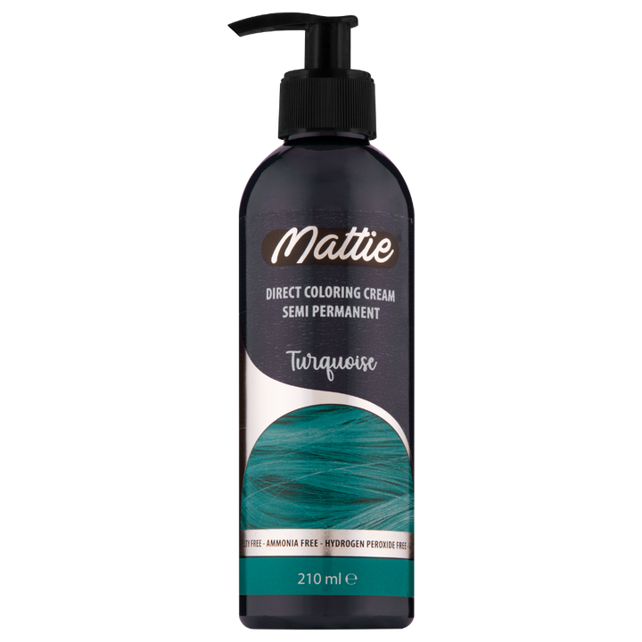 Mattie Turquoise - Vegan Semi-Permanent Direct Dye Hair Color Cream 210 ml