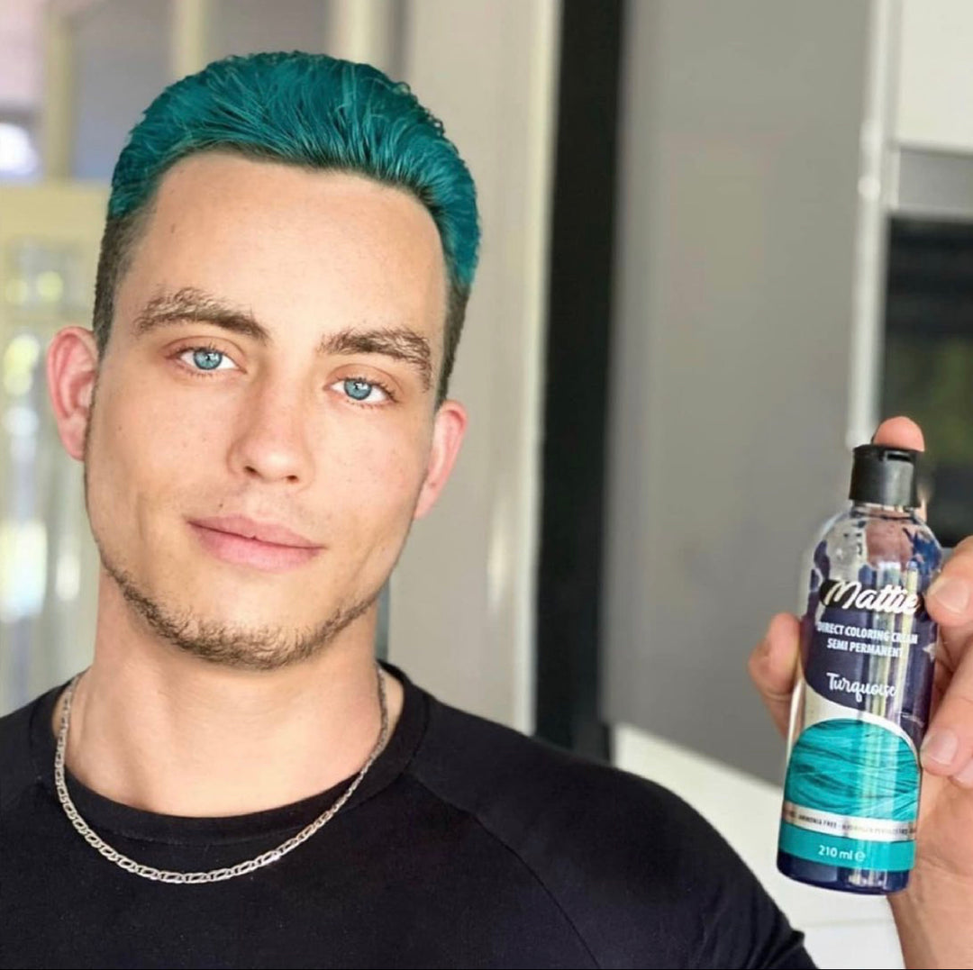 Mattie Turquoise - Vegan Semi-Permanent Direct Dye Hair Color Cream 210 ml